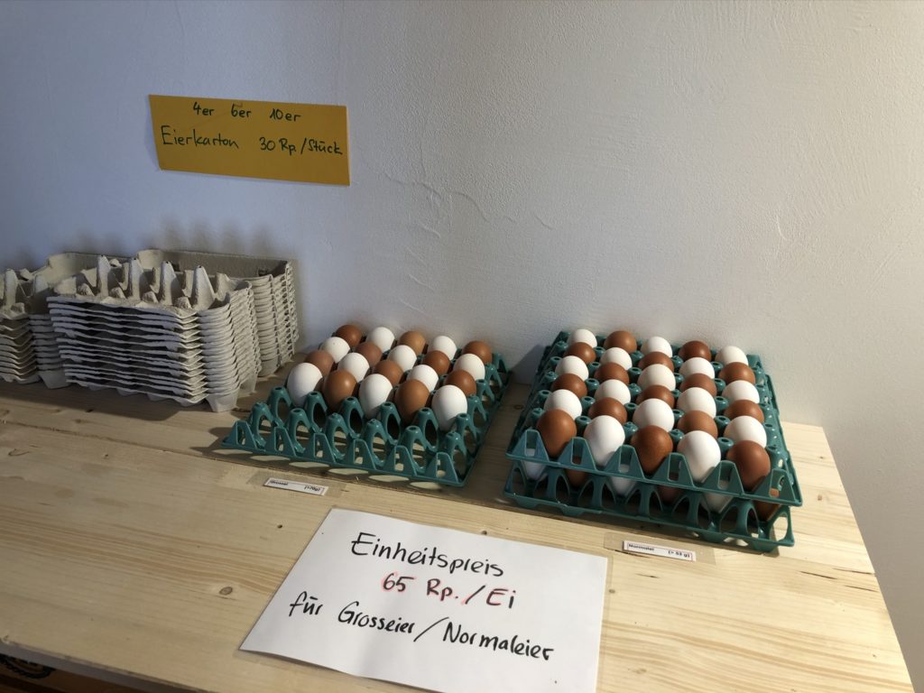 Belpberger Eier im Hofladen